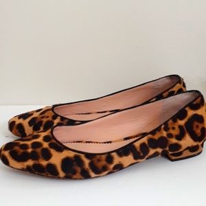 J Crew Carolyn Skimmer Calf Hair Shoes